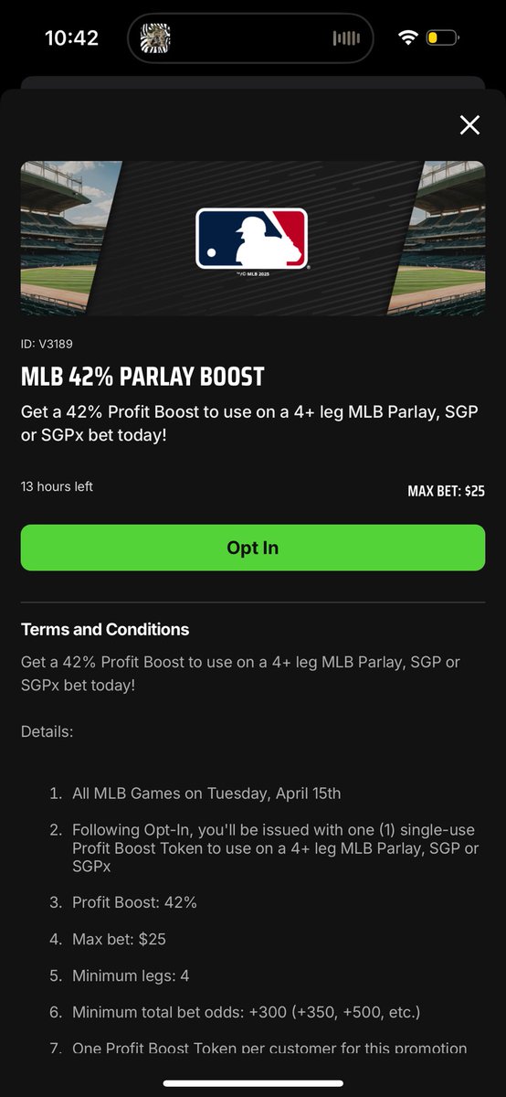 ___jared_____'s tweet image. I am sure Jackie Robinson dreamed of one day being honored with a 42% parlay boost
