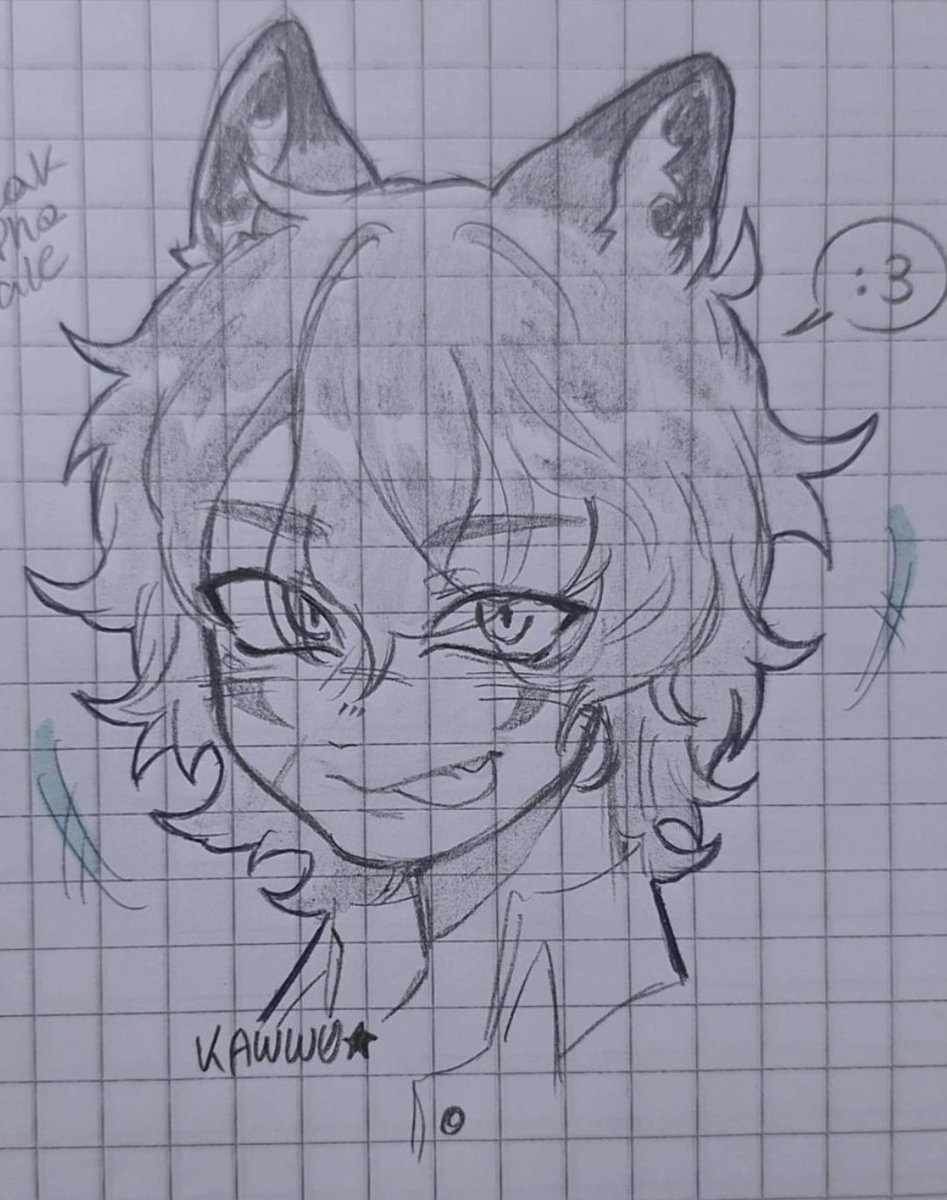 ns dibujé a Ren en clase (^.^)
#BoyfriendToDeath