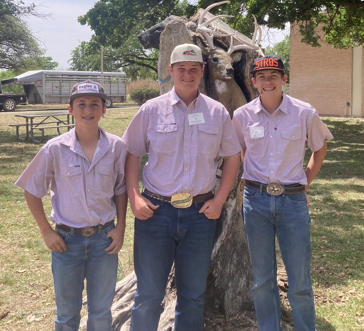 The Johnson City #FFA wildlife team competed in their area contest yesterday and qualified for state! Congratulations to Reese, Case and Hunter. The state contest will be at the Welder Wildlife Refuge in Sinton on April 28