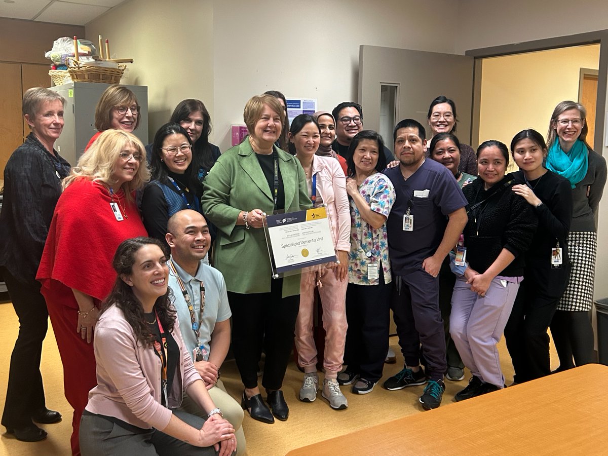 University Health Network (@uhn) on Twitter photo Congratulations to the Specialized Dementia Unit at UHN's Toronto Rehab Institute on achieving Gold Stellar Certification! 🏆
UHN is the first acute care hospital in Canada to achieve this distinction, the highest possible recognition from <a href="/canadanurses/">Canadian Nurses Association</a> (CNA)! Congratulations to the Specialized Dementia Unit at UHN's Toronto Rehab Institute on achieving Gold Stellar Certification! 🏆
UHN is the first acute care hospital in Canada to achieve this distinction, the highest possible recognition from <a href="/canadanurses/">Canadian Nurses Association</a> (CNA)!