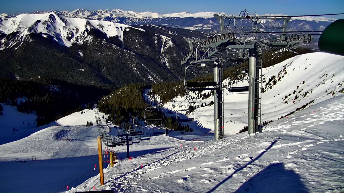 Views for days! The webcam view today from <a href="/Arapahoe_Basin/">Arapahoe Basin</a> See more webcams and snow reports at onthesnow.com, or on our app.