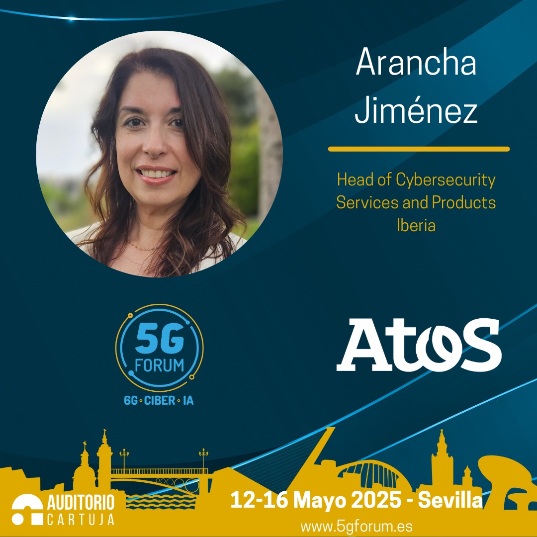🔝El #5GForum2025 contará con una jornada exclusiva dedicada a la #ciberseguridad.

Arancha Jiménez intervendrá en la mesa redonda "El estado de la ciberseguridad en España desde el sector privado".

🗓️ 14 de mayo📍Auditorio Cartuja, Sevilla
Acompáñanos 🔗 spr.ly/60132DTEU