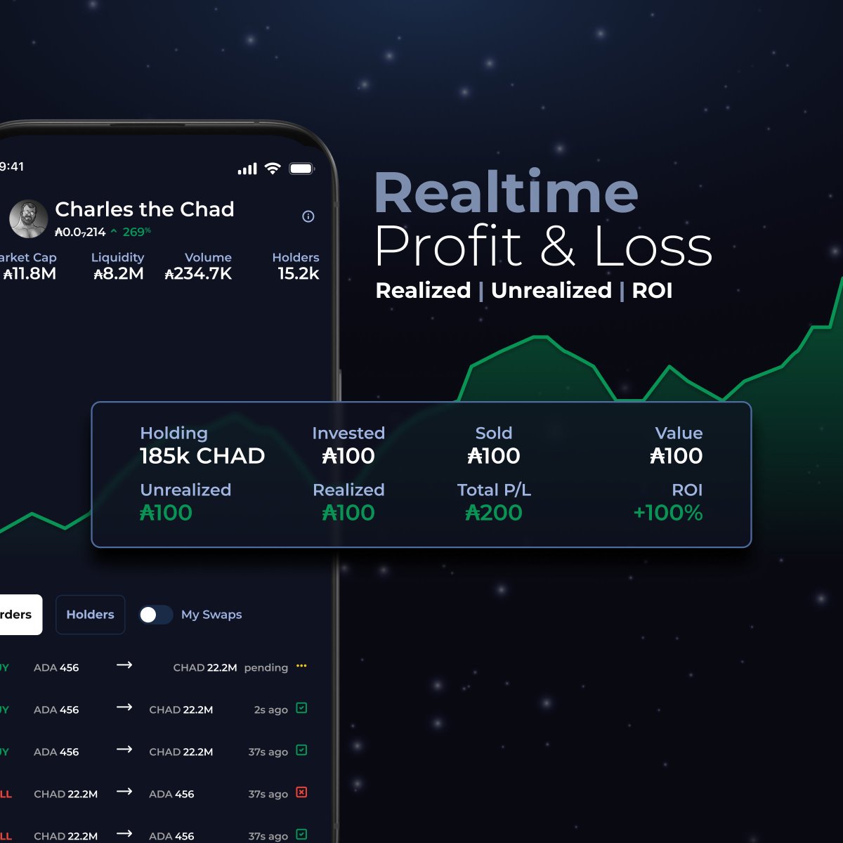 🚨 Comet v0.6.0 is LIVE!☄️

Two of our biggest new features just landed:

📊 Profit &amp; Loss Tracking - Know exactly what you’ve gained (or lost), with clean, live visuals

NO catch, NO paywall, NO subscription - Completely free 🆓

Simply import your wallet to see your P&amp;L

1/2🧵