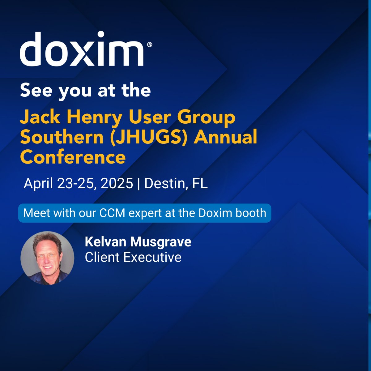 Don’t forget to stop by the Doxim booth at JHUGS Annual Conference! 

Chat with our CCM expert about modernizing your statements and delivering an experience that drives results. 
 
Learn more ➡️ doxim.com/event/banking-…

#Banks #CCM #Statements #CustomerExperience #OmniChannel