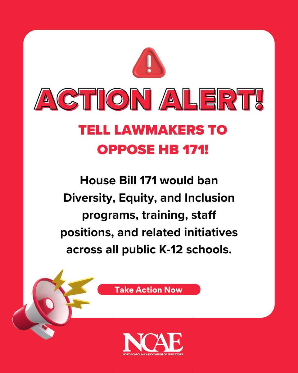 Take Action Now: This bill will be up for debate in the North Carolina House of Representatives on Wednesday, April 16th. Make your voice heard!

bit.ly/4csUgsi

#nced