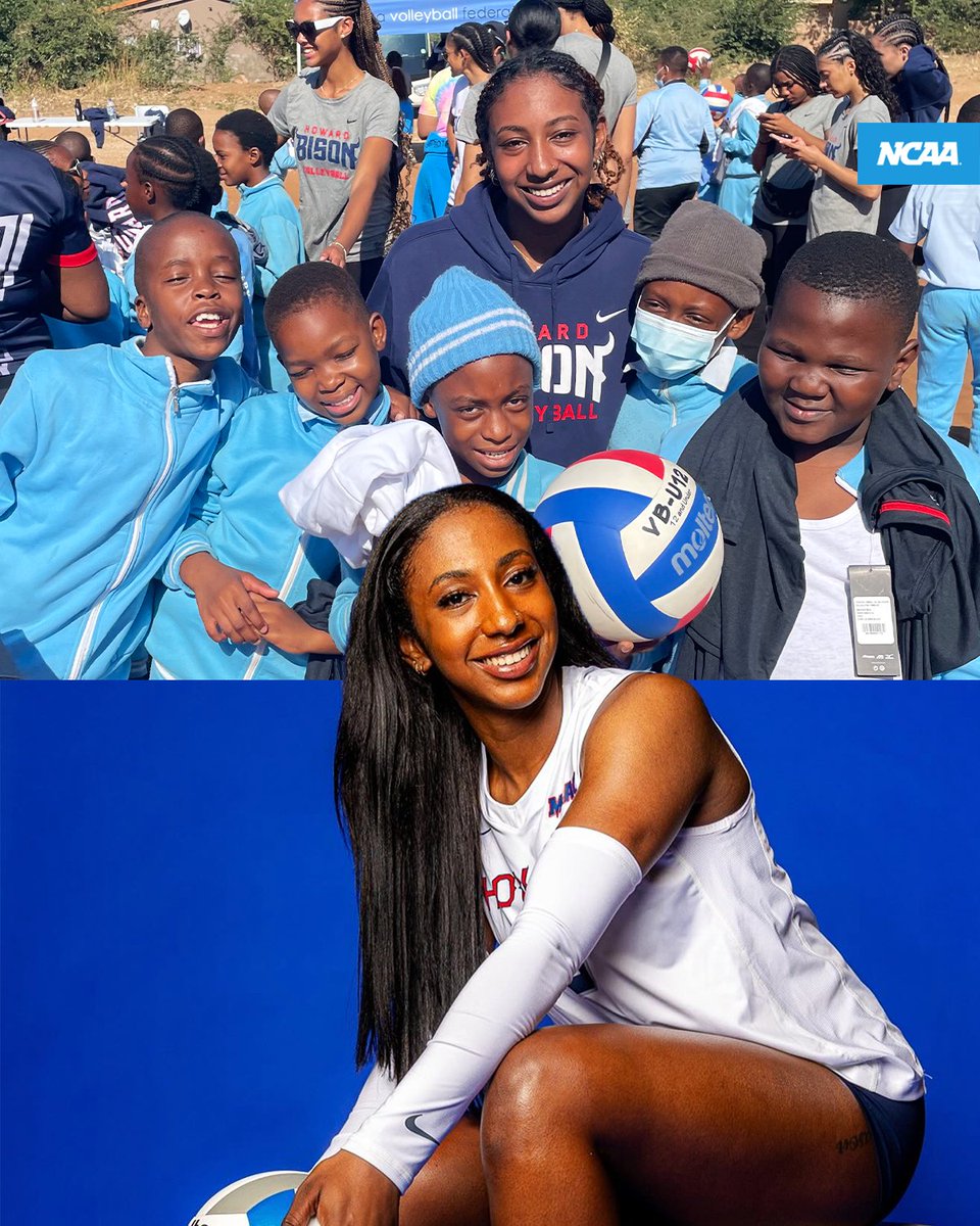 NCAA (@ncaa) on Twitter photo "I am proud of my legacy I'm trying to leave here." 🗣️ Rya McKinnon
Rya is making her mark in the <a href="/HUBisonVB/">Howard Volleyball</a> stat books and community, including on the team's trip to Africa!
<a href="/NCAAVolleyball/">NCAA Women's Volleyball</a> | 📄 on.ncaa.com/mckinnon "I am proud of my legacy I'm trying to leave here." 🗣️ Rya McKinnon
Rya is making her mark in the <a href="/HUBisonVB/">Howard Volleyball</a> stat books and community, including on the team's trip to Africa!
<a href="/NCAAVolleyball/">NCAA Women's Volleyball</a> | 📄 on.ncaa.com/mckinnon