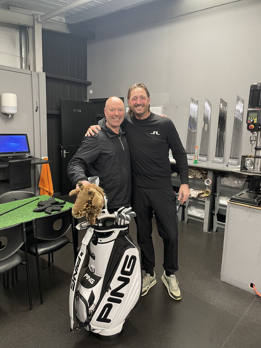 With the main man <a href="/TourXNick/">Nick Hibbs/TourXGolf</a> today to collect my new clubs. Massive thanks to Nick &amp; Nicola for their help, expertise and attention to detail as always. Great people 😍 <a href="/PINGTourEurope/">PING Golf Europe</a> <a href="/ProjectXGolf/">Project X Golf</a> <a href="/truetempergolf/">True Temper Golf</a> <a href="/VokeyWedges/">Vokey Wedges</a> #BestInTheBusiness