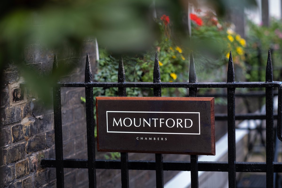 Mountford Chambers (@mountforduk) on Twitter photo Mountford Chambers will close at 2:00pm on Thursday 17th April for the Easter Weekend.
Normal hours will resume in Chambers from 8:30am on Tuesday 22nd April.
Out of hours number is 07909 628906. Mountford Chambers will close at 2:00pm on Thursday 17th April for the Easter Weekend.
Normal hours will resume in Chambers from 8:30am on Tuesday 22nd April.
Out of hours number is 07909 628906.