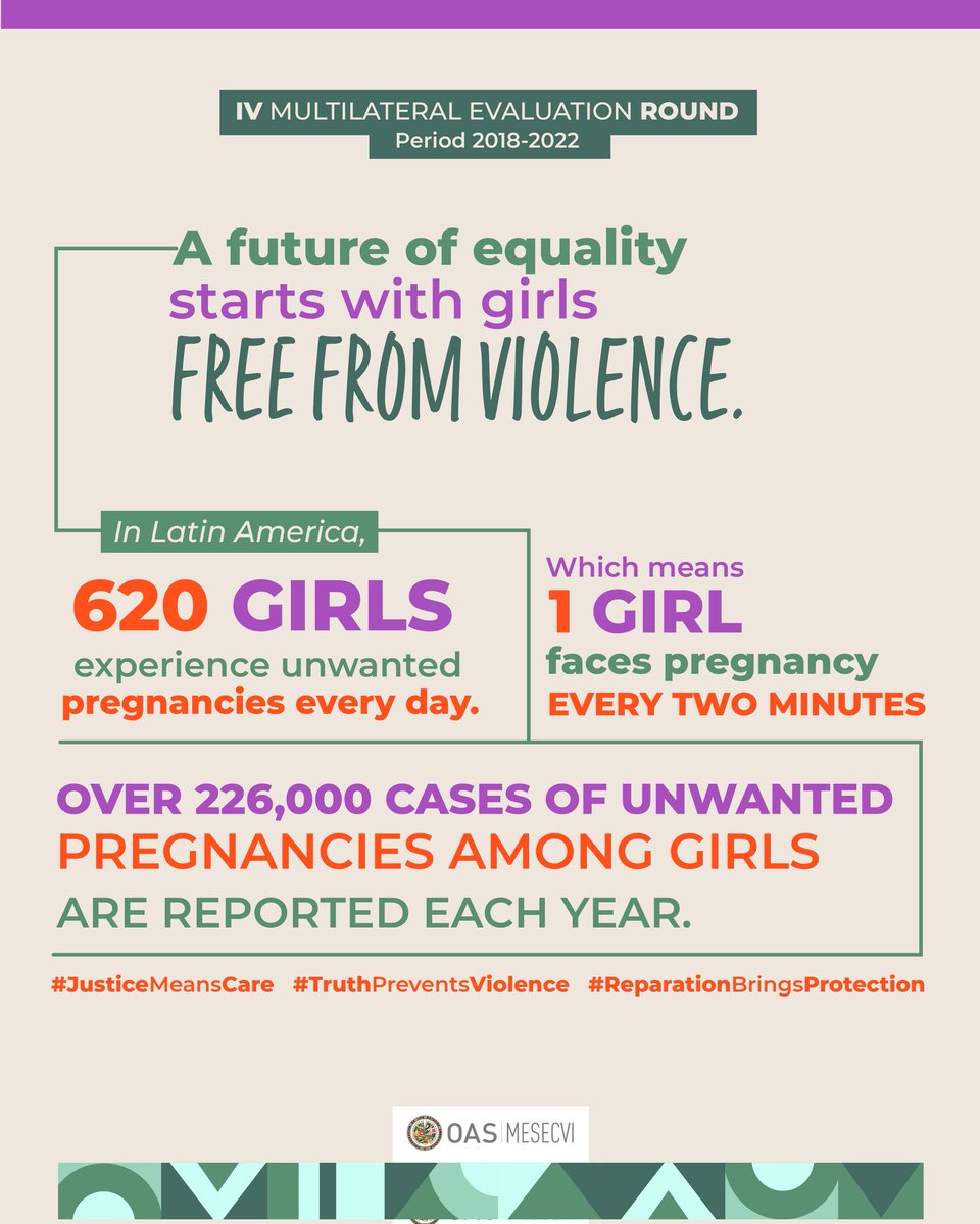 🟪An unwanted pregnancy changes a girl’s childhood and life project forever. 

Pregnancy in girls is often the result of sexual violence, and of limited access to comprehensive sexuality education and sexual and reproductive health services.