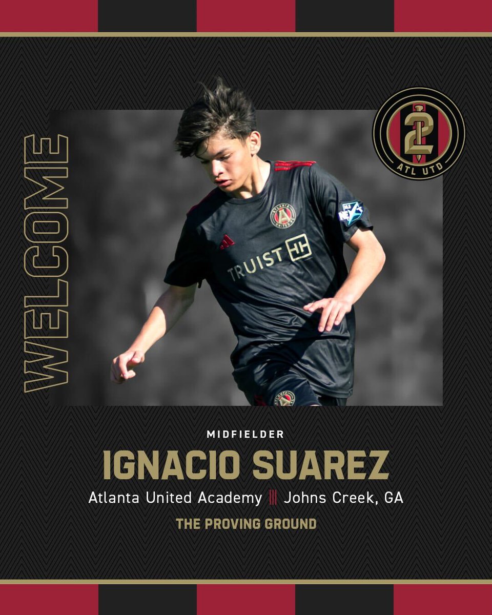 ATL UTD 2 (@atlutd2) on Twitter photo Georgia boy from just up the creek ๐
#ATLUTD2 has signed Academy product Ignacio Suarez through the 2025 <a href="/MLSNEXTPRO/">MLS NEXT Pro</a> season โ๏ธ
๐: atlu.td/yvqW50VAWNc Georgia boy from just up the creek ๐
#ATLUTD2 has signed Academy product Ignacio Suarez through the 2025 <a href="/MLSNEXTPRO/">MLS NEXT Pro</a> season โ๏ธ
๐: atlu.td/yvqW50VAWNc
