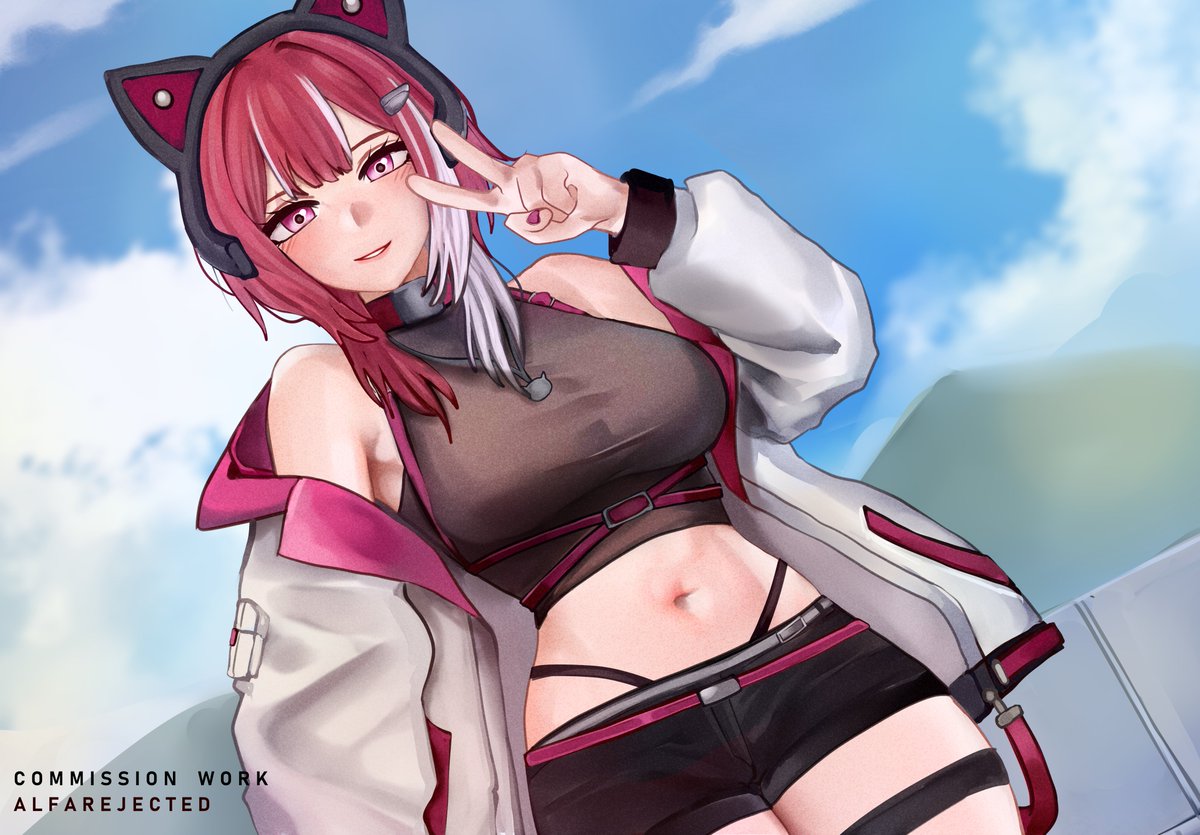 N1ngennn's tweet image. A commissioning by @sister_ram
LykoLianna Fanart
#lykolourful #Vtuber