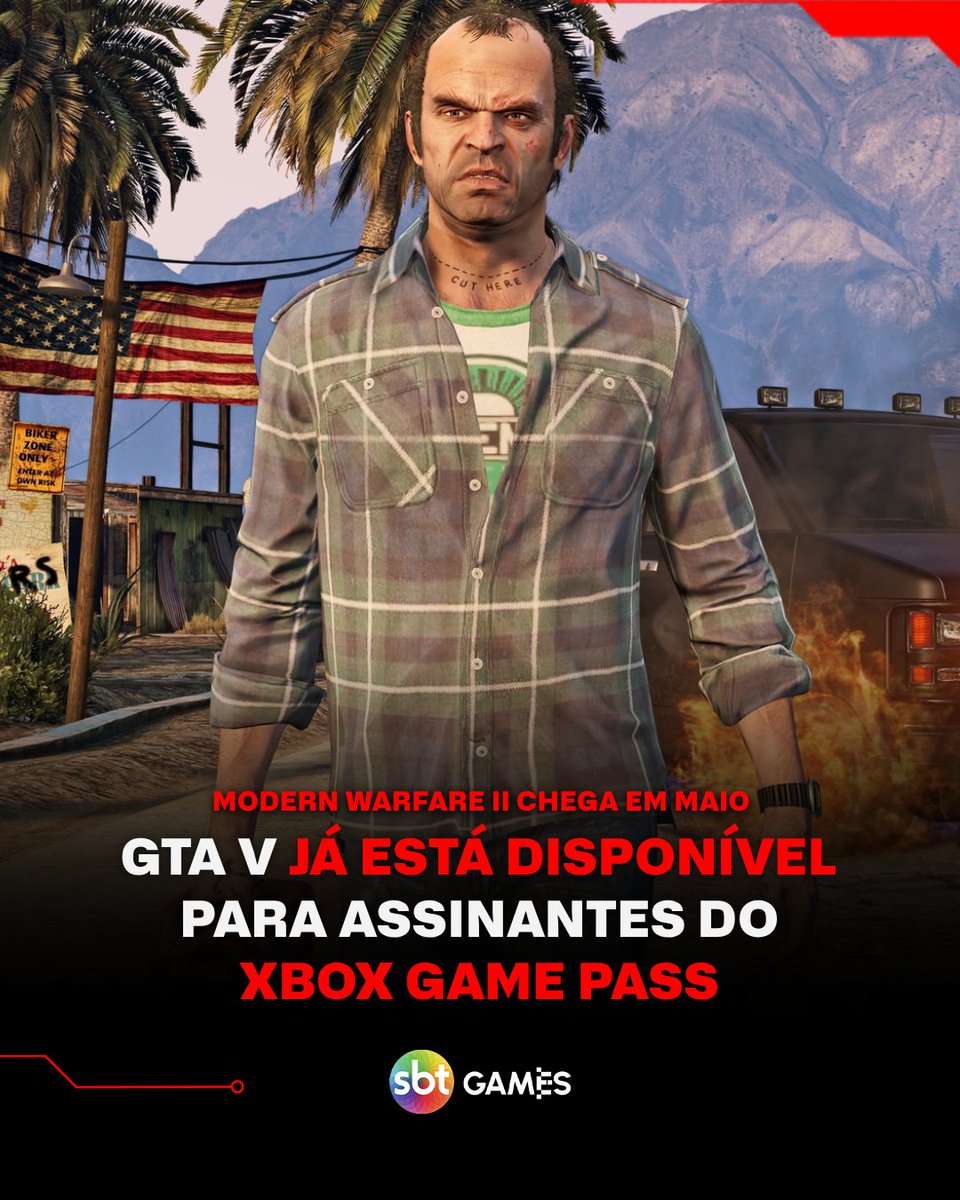 O Xbox Game Pass anunciou a chegada de dois títulos de peso ao seu catálogo: Grand Theft Auto V (GTA V), que já está disponível a partir de hoje, 15 de abril, e Call of Duty: Modern Warfare II, previsto para 1º de maio.