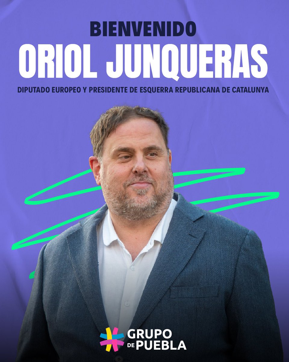 Grupo de Puebla (@progresalatam) on Twitter photo Bienvenido, <a href="/junqueras/">Oriol Junqueras 🎗️</a>
Nos fortalecemos con la incorporación del diputado europeo y presidente de Esquerra Republicana de Catalunya Bienvenido, <a href="/junqueras/">Oriol Junqueras 🎗️</a>
Nos fortalecemos con la incorporación del diputado europeo y presidente de Esquerra Republicana de Catalunya