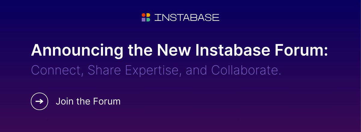 InstabaseInc's tweet image. 📣 Exciting News! Introducing the #Instabase Forum for users to connect, share expertise, and collaborate. Find solutions, best practices, direct access to experts, and networking opportunities. Join today and unlock the power of #unstructureddata! community.instabase.com/?utm_source=so…