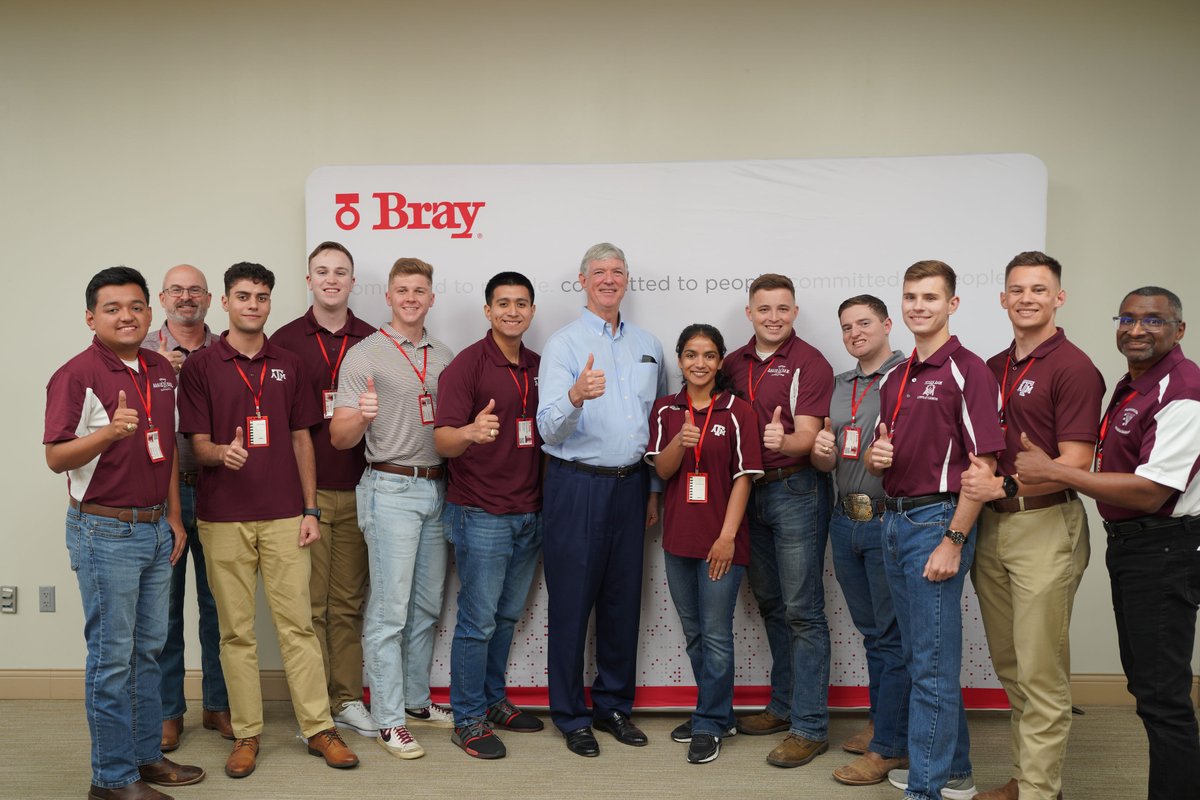 Hollingsworth Center for Ethical Leadership (@tamuhcel) on Twitter photo Meeting Bray International, Inc. <a href="/AggieCorps/">TAMU Corps of Cadets</a> took part in a career & leadership development trip to Bray International. Cadets were led through an operations tour & got to network & learn from Bray's leadership team. Thank you to the Craig & Galen Brown Foundation for the photos! Meeting Bray International, Inc. <a href="/AggieCorps/">TAMU Corps of Cadets</a> took part in a career & leadership development trip to Bray International. Cadets were led through an operations tour & got to network & learn from Bray's leadership team. Thank you to the Craig & Galen Brown Foundation for the photos!