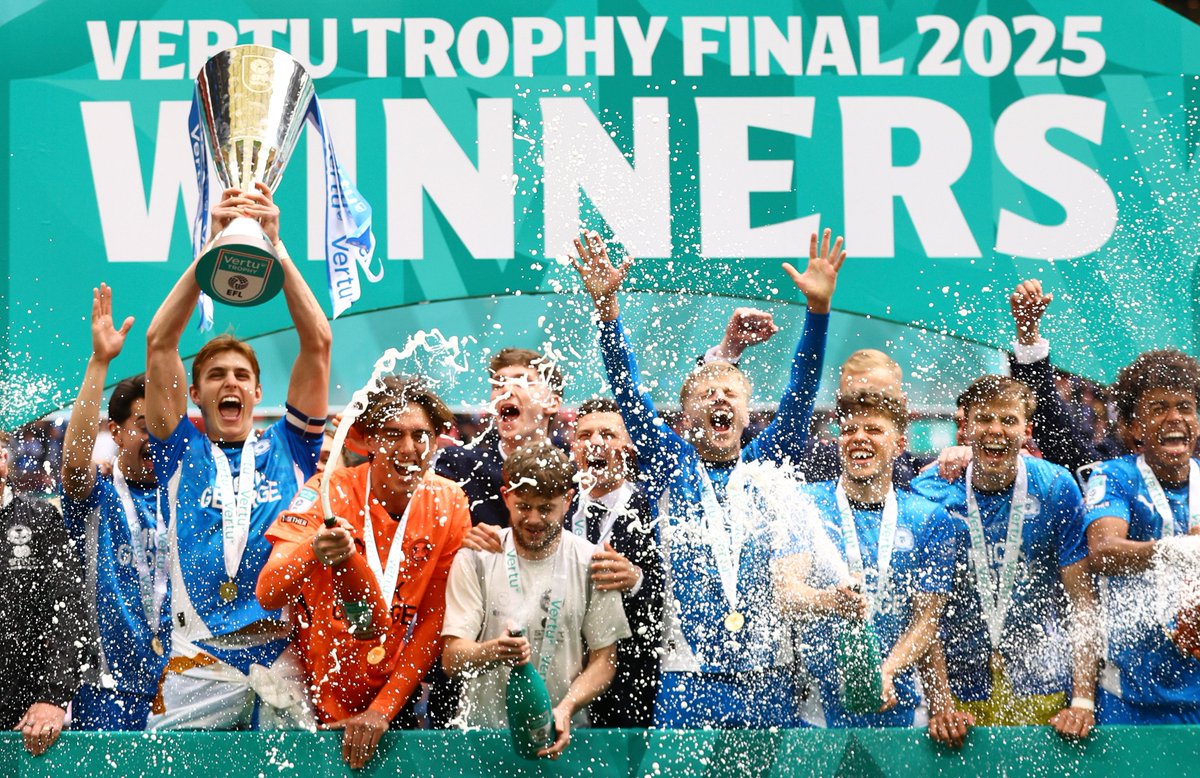 Better than Barca 😏

<a href="/theposh/">Peterborough United</a> (5/5) have overtaken <a href="/FCBarcelona/">FC Barcelona</a> (4/4) for the most games any team has played at <a href="/wembleystadium/">Wembley Stadium</a> while winning each game! 💯

#VertuTrophy | #VertuTrophyFinal