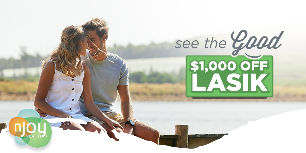 nJoyVision's tweet image. Clearer vision gives you to the confidence to embrace the moment and the clarity to bring your future into focus.
Schedule your free consultation at nJoyVision.com to save $1,000 on #LASIK and see the good that awaits.
#LaserVisionCorrection #EVOICL #LensReplacement