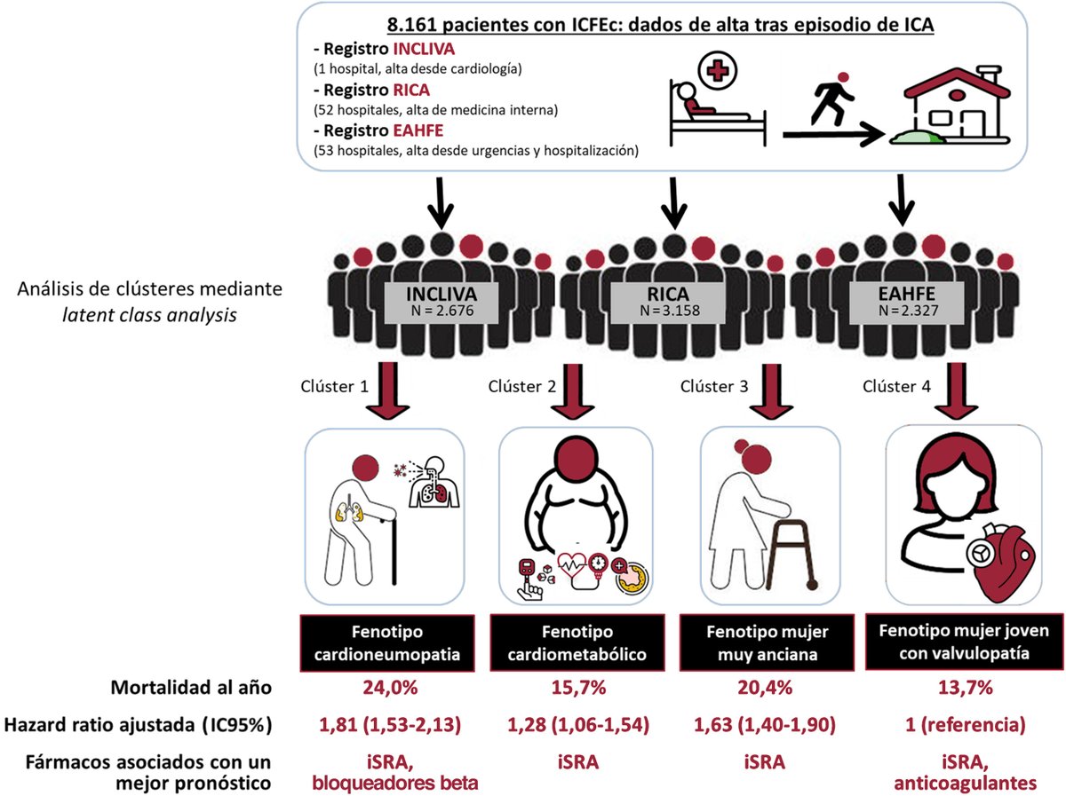 Identificación de fenotipos en la insuficiencia cardiaca con fracción de eyección conservada a partir de 8.161 pacientes de 3 cohortes españolas. #REC #AheadOfPrint <a href="/yulnunezvill/">Julio</a> <a href="/rdelaespriella/">Rafael de la Espriella</a> <a href="/gema_minana/">Gema Miñana</a> <a href="/JuanSanchisFor/">Juan Sanchis</a> <a href="/LlorensPere/">Pere Llorens</a> revespcardiol.org/es-identificac…