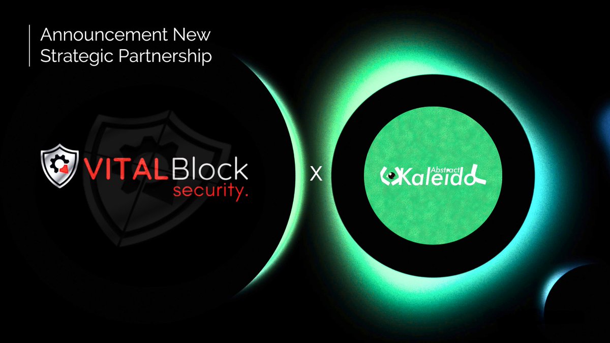 Vital Block 🛡️ Security (@vb_audit) on Twitter photo We Are Delighted to Announce Our Strategic Partnership with <a href="/kaleido_finance/">Kaleido Finance🥬</a>
#Kaleido Finance is a peer-to-peer decentralized lending and borrowing protocol powered by advanced AI agents algorithms. Kaleido revolutionizes DeFi by offering personalized and optimized financial We Are Delighted to Announce Our Strategic Partnership with <a href="/kaleido_finance/">Kaleido Finance🥬</a>
#Kaleido Finance is a peer-to-peer decentralized lending and borrowing protocol powered by advanced AI agents algorithms. Kaleido revolutionizes DeFi by offering personalized and optimized financial