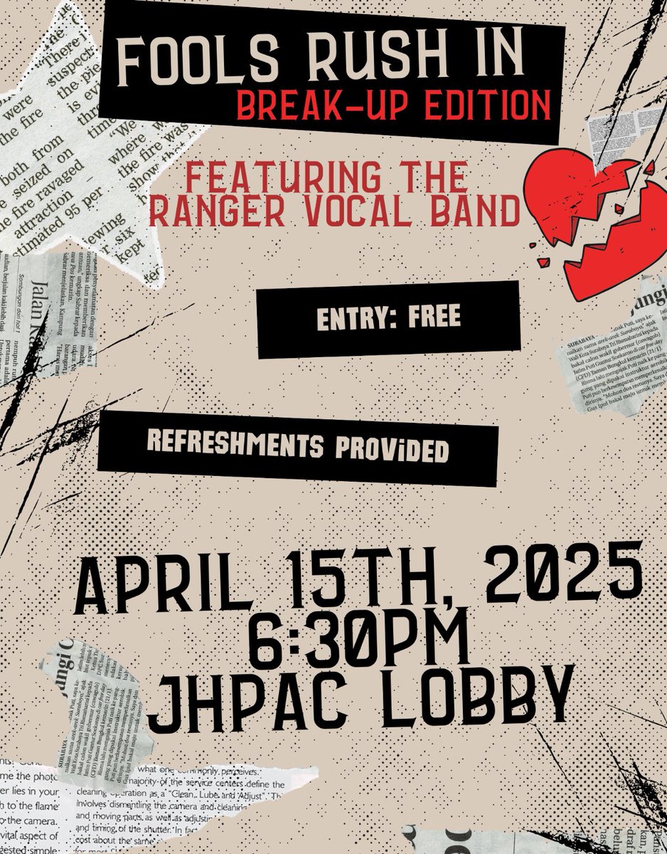 CTChorale's tweet image. We can’t wait to see everyone tonight for RVBs annual Fools Rush In concert: break-up edition!