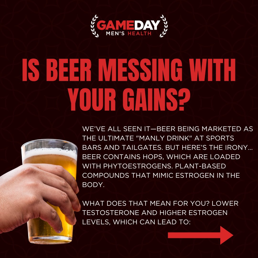 GamedayNASA's tweet photo. 🚨 How Alcohol Is Crushing Your Masculinity 😨👇
Think alcohol only affects your liver? Think again.
It could be silently disrupting your hormones, fertility, and long-term vitality.

The male reproductive system relies on a complex balance... https://t.co/LfVYLukoq5

#LowT https://t.co/JWld7qpKm1