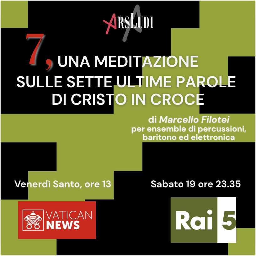 vaticannews_it's tweet photo. 📌#venerdìsanto ore 13:00
Su https://t.co/WKdTBkWvFR il video del brano "7" di Marcello Filotei, registrato in Vaticano, Aula Paolo VI con l'Ars Ludi Ensamble e il baritono Patrizio La Placa.
Sabato su @raicinque https://t.co/n5Ez8DBZel