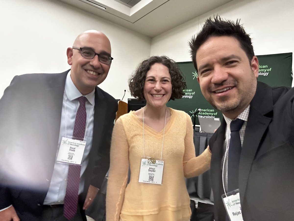 Penn FTD Center Co-Director David Irwin and Assistant Professor Allison Snyder presented at the American Academy of Neurology Annual Meeting in San Diego, CA. Dr. Irwin presented with an Introduction to FTD Spectrum Disorders and Dr. Snyder presented on Familial FTD.
