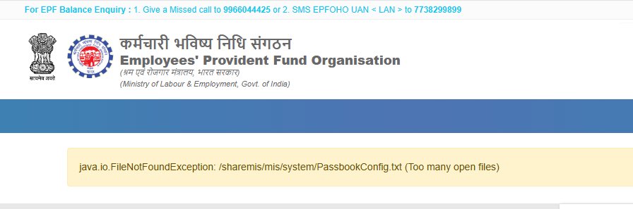 sanjeevpathak2's tweet image. Tax on everything but the services are like third world country. This EPFO passbook is not working for the last 1 week but nobody cares 

@socialepfo @nsitharaman