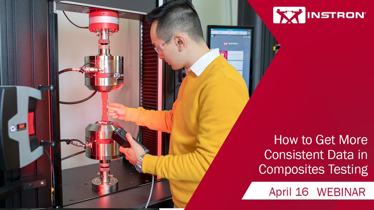 Don't forget! Our webinar with the American Composites Manufacturers Association is tomorrow. Join us to discuss some of the most common causes of data inconsistencies when testing composites. Register here: go.instron.com/4jBJGSo