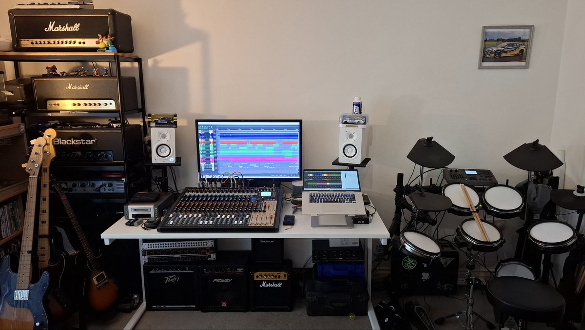 Well, the new studio is in, and up and running! Now it's time to get down to business and make another record! 💪
#homestudio #tascam #marshall #blackstaramplification #ashdown #reaper