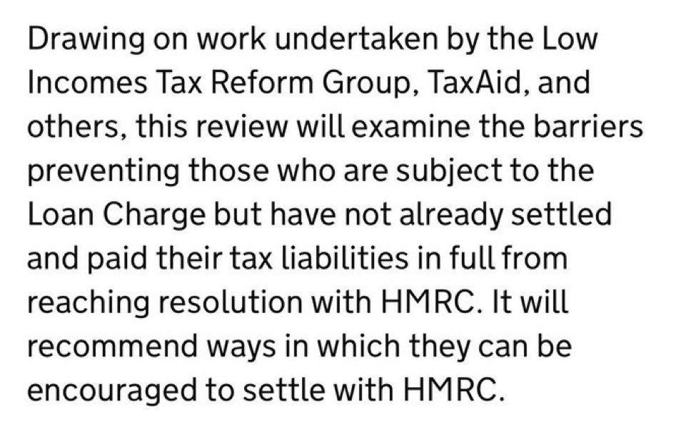 <a href="/LCAG_2019/">Loan Charge Action Group [LCAG]</a> <a href="/ComputerWeekly/">ComputerWeekly</a> <a href="/gregsmith_uk/">Greg Smith MP</a> <a href="/MPIainDS/">Iain Duncan Smith MP Chingford & Woodford Green</a> <a href="/eastantrimmp/">Sammy Wilson MP 🇺🇦🇬🇧</a> <a href="/sarahjolney1/">Sarah Olney</a> <a href="/gregwrightYP/">Greg Wright</a> <a href="/andyverity/">Andy Verity</a> <a href="/CarrotyD/">Caroline Donnelly</a> <a href="/IainDale/">Iain Dale 🏴󠁧󠁢󠁥󠁮󠁧󠁿🇬🇧⚒️</a> <a href="/FayeBrownSky/">Faye Brown</a> <a href="/susannareid100/">Susanna Reid</a> “Some people have said that I’m under the control of the Treasury … but there is no way I’m going to take instruction from HMRC or the Treasury on how to conduct the review – and to be fair to the Treasury and HMRC, they have done nothing that could be taken as trying to control