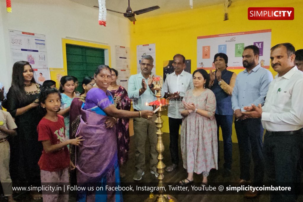 simplicitycbe's tweet image. ஷாஜகான் நகர் நடுநிலைப் பள்ளியில் அறிவியல் ஆய்வகம், அனைத்து வகுப்புகளுக்கும் சிறிய நூலகம் – மாநகராட்சி மற்றும் தனியார் பங்களிப்பில் கல்விக்கு புதிய ஓரங்கள்

#Saravanampatti #ShahjahanNagarSchool #ScienceLab #MiniLibrary #KovaiCorporation #PublicPrivatePartnership