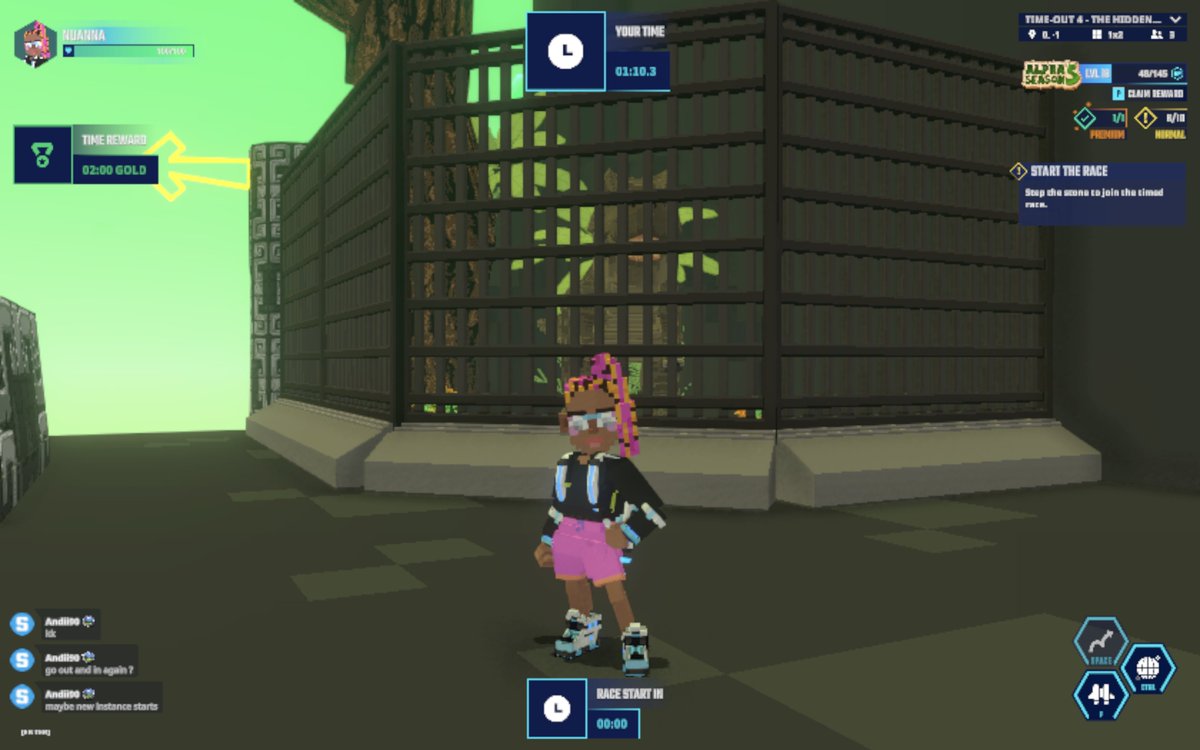 See y'all at the finish line! Race me in <a href="/TheSandboxGame/">The Sandbox</a> 🫡🏁 tsbga.me/TheSandbox #AlphaSeason5