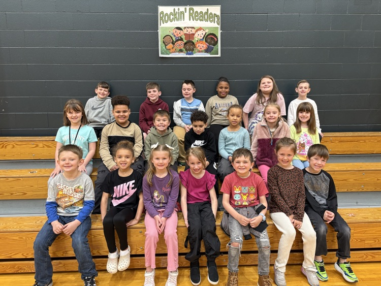 Congratulations to our March Rockin' Readers! Each student received a book from our Book Nook to continue working on their reading skills!