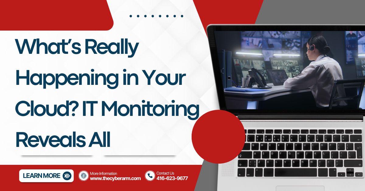 TheCyberarmSec's tweet photo. Are you truly aware of what’s happening in your cloud environment? 

At Cyberarm, we specialize in providing comprehensive IT monitoring solutions that give you visibility into your cloud operations. 

#CloudMonitoring #ITSecurity #Cyberarm https://t.co/FNwJNWhda9