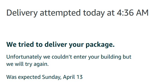 Hey <a href="/amazon/">Amazon</a> ... Why are we trying to deliver packages at 4:30 am?