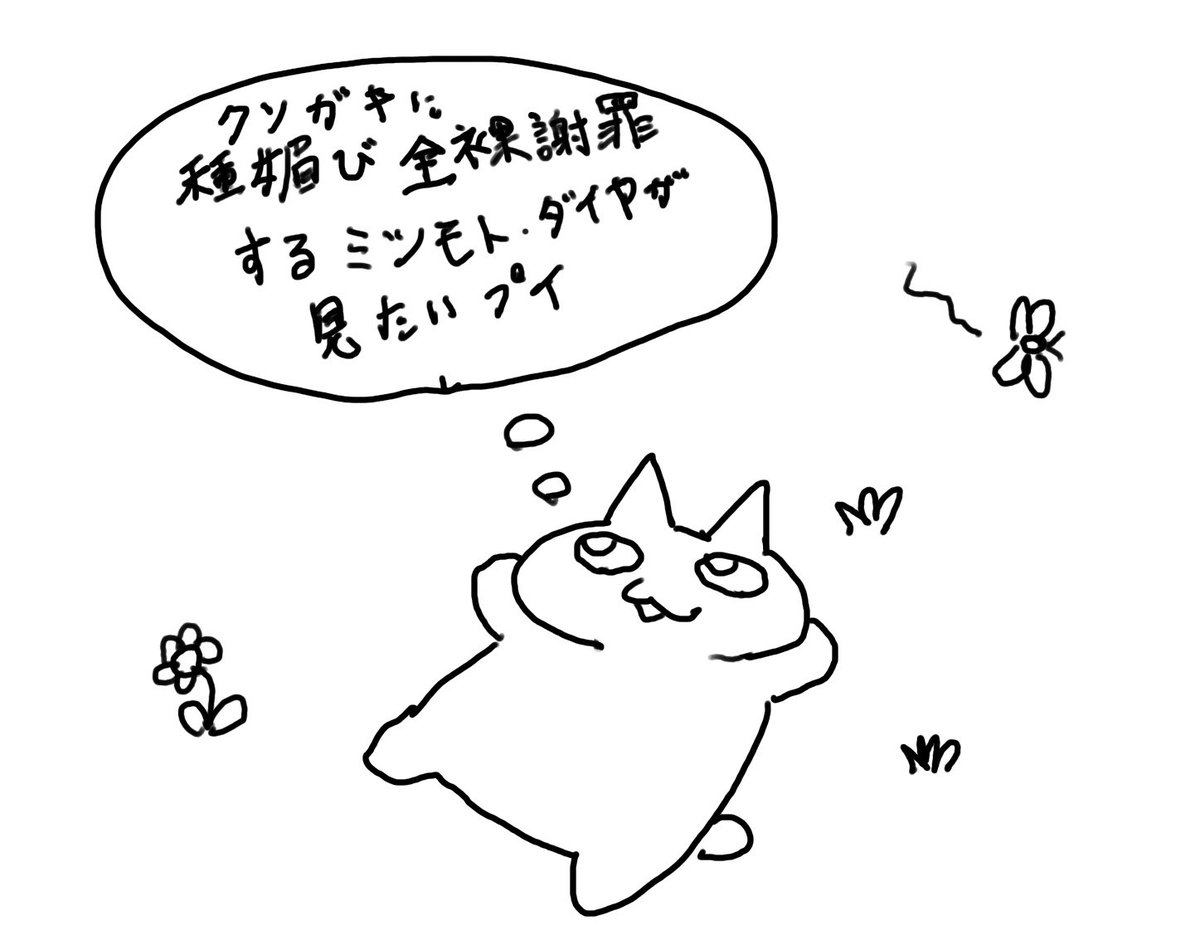 プイプイねこの絵 