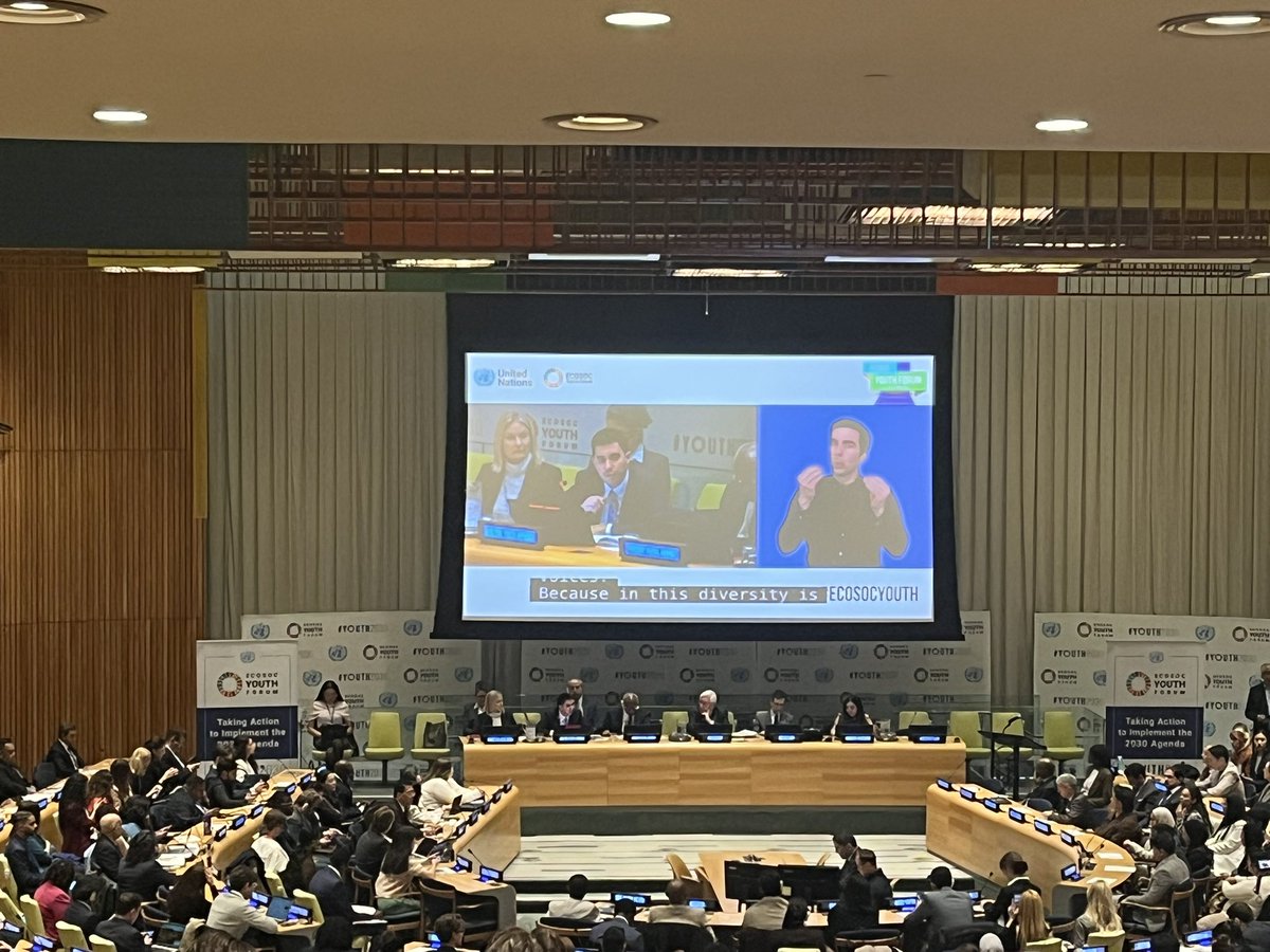 Priyansh Shah (@priyansh_shah56) on Twitter photo <a href="/felipepaullier/">Felipe Paullier</a> highlighting the importance of trust bilaterally between institutions and youth to advance SDGs.
<a href="/UN/">United Nations</a> Pact of the Future should be at the center stage moving ahead.
<a href="/WYHFGlobal/">World Youth Heart Federation</a> <a href="/WYHFIndia/">World Youth Heart Federation - India</a> <a href="/UNYouthAffairs/">UN Youth Office</a>
#UNECOSOC Youth Forum <a href="/felipepaullier/">Felipe Paullier</a> highlighting the importance of trust bilaterally between institutions and youth to advance SDGs.
<a href="/UN/">United Nations</a> Pact of the Future should be at the center stage moving ahead.
<a href="/WYHFGlobal/">World Youth Heart Federation</a> <a href="/WYHFIndia/">World Youth Heart Federation - India</a> <a href="/UNYouthAffairs/">UN Youth Office</a>
#UNECOSOC Youth Forum