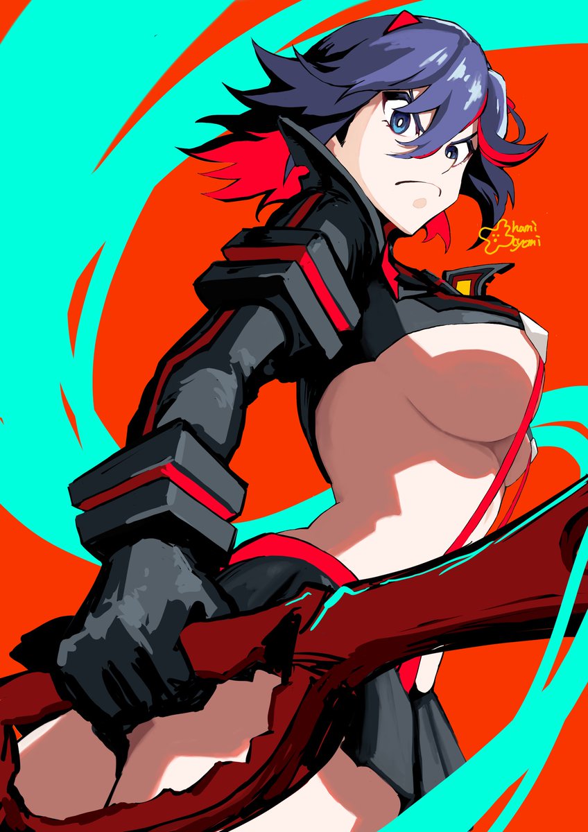 4時間　
#キルラキル　#killlakill #イラスト