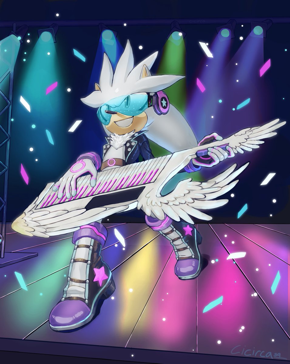 cicirca_'s tweet image. Rockstar Silver !!! #SilverTheHedgehog
