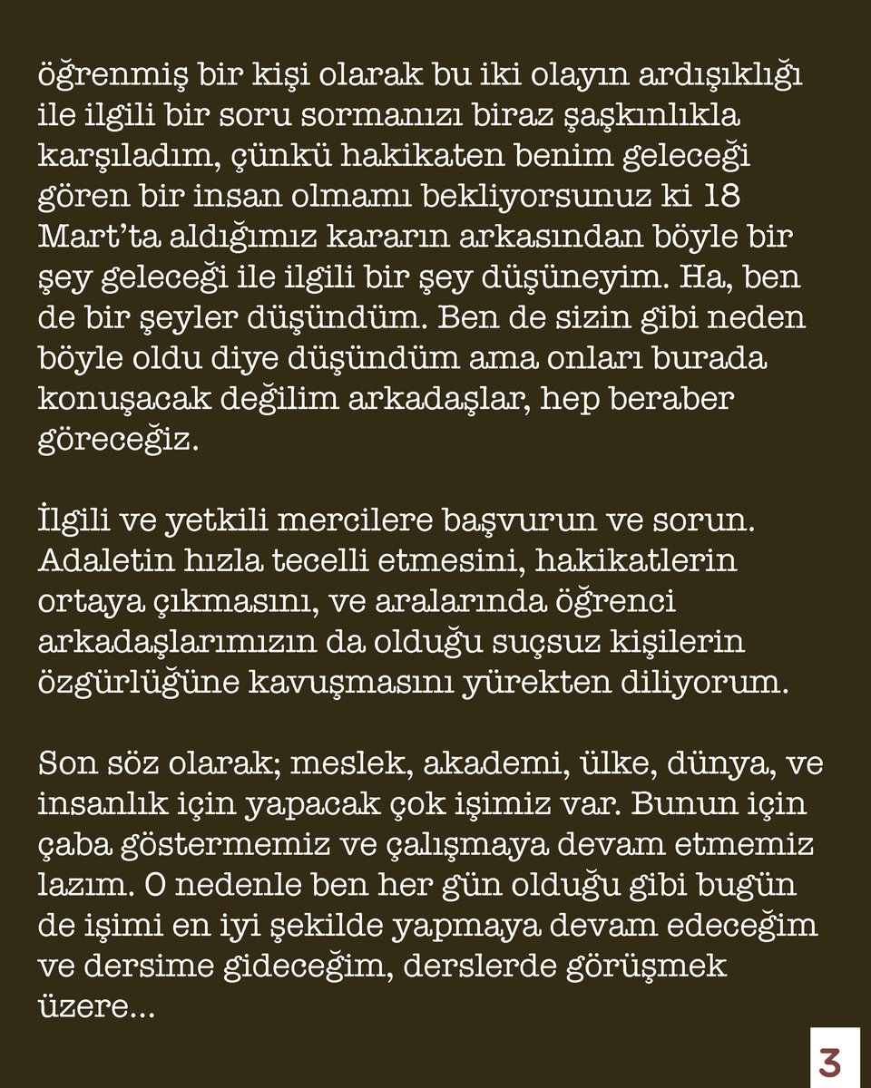 15 Nisan Salı günü yaptığımız açık çağrıda yapılan açıklama, sorulan sorular ve aldığımız cevaplara dair forum raporu.
#taşkışlaboykotta #yükseldemir #yüksel #taşkışla