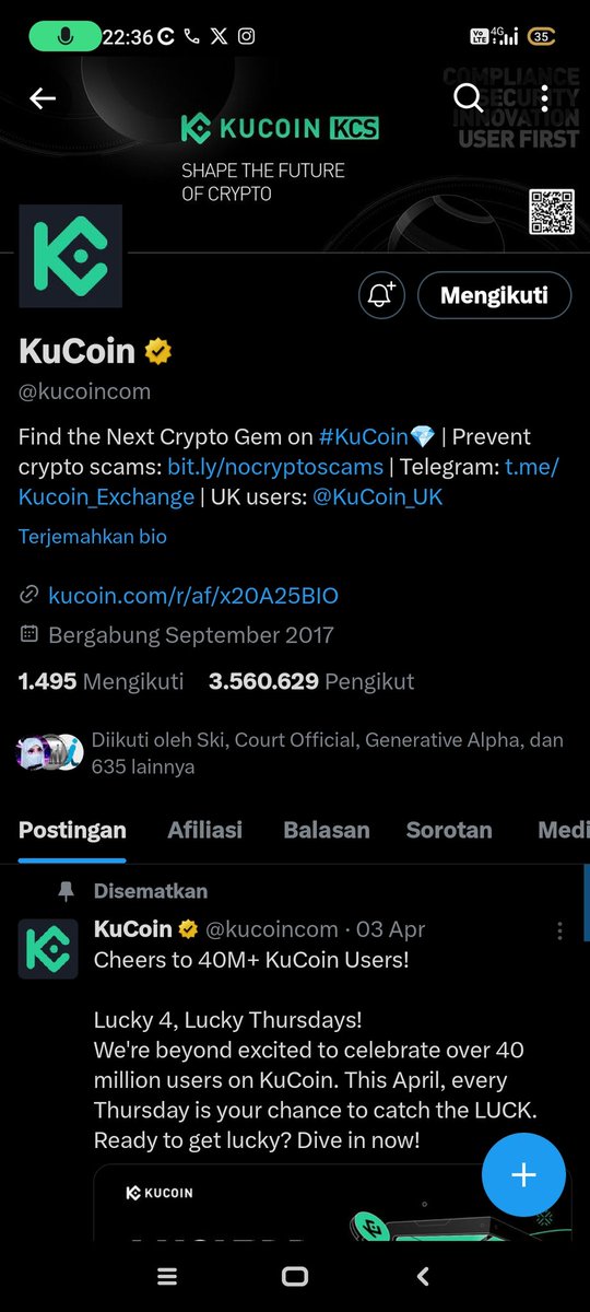 Irunn10___'s tweet photo. @Dungorro @kucoincom Done https://t.co/0Z37YZ9fUJ