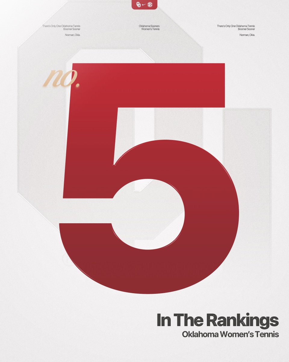 Sooners in the Rankings - Postseason Edition 🎾

#BoomerSooner x <a href="/ITA_Tennis/">ITA</a>