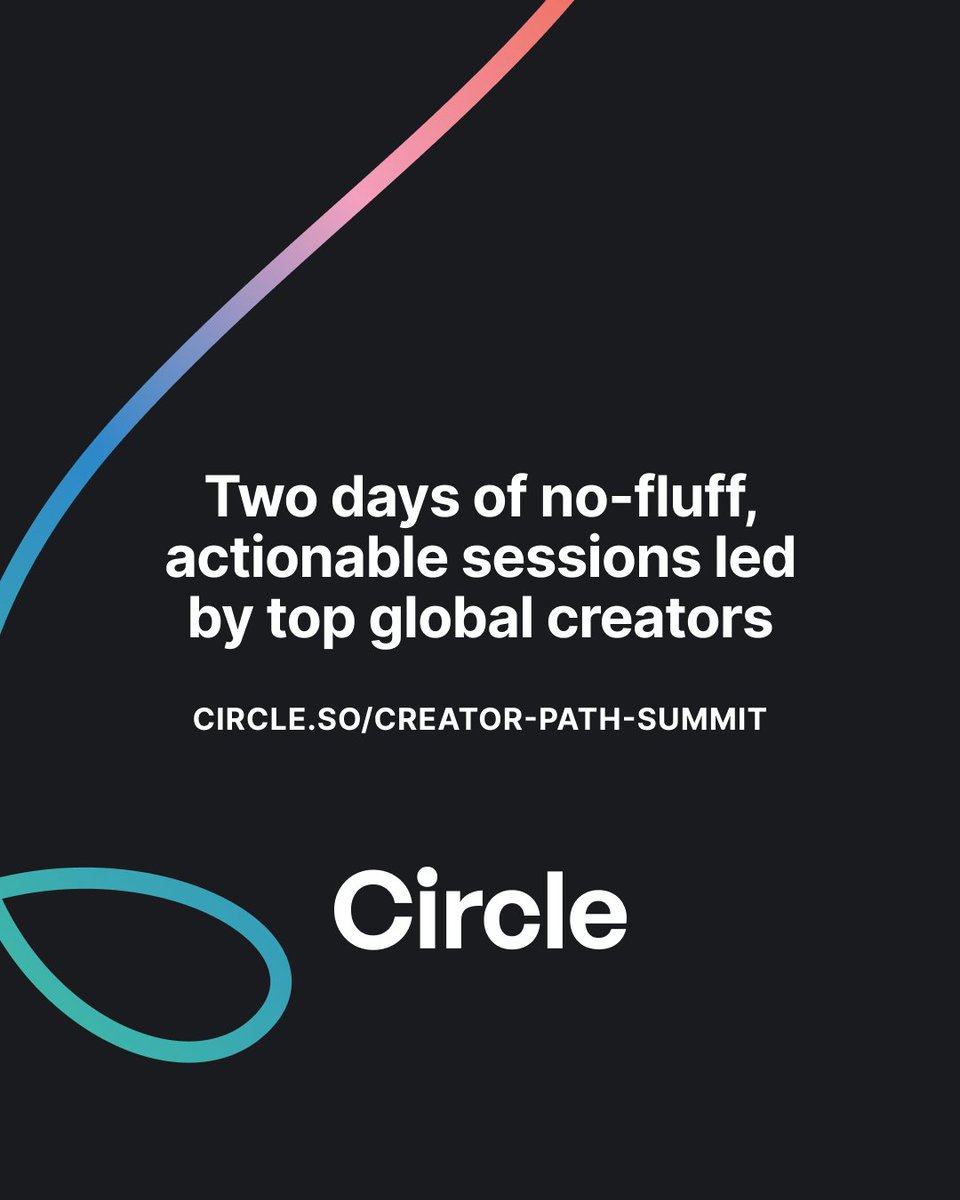 We're going live at 12pm ET! Join us for Day 1 at the Creator Path Summit. 🎉

It's not too late to register: circle.so/creator-path-s…
