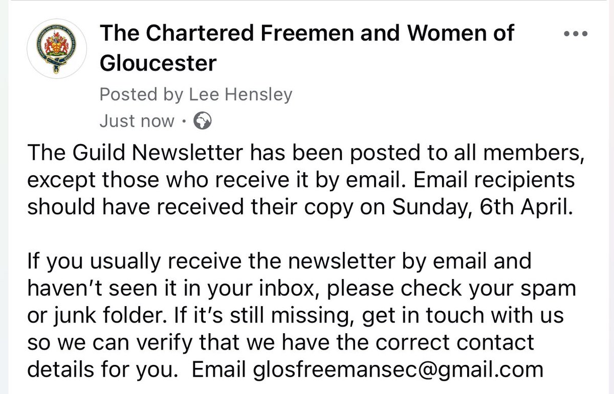 Newsletter info.