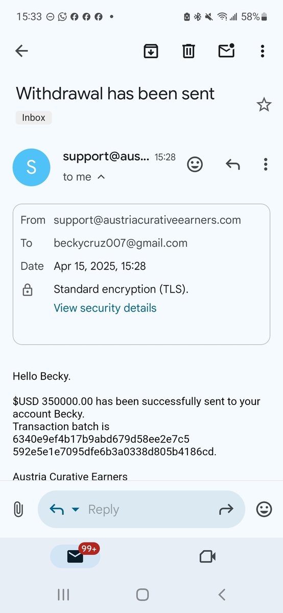 beckycruz007's tweet photo. I'm thrilled to share my successful withdrawal from Austria Curative Earners! πTheir guaranteed profits strategy has been a game-changer for my portfolio. I'm excited to see what the future holds. #PassiveIncome #GuaranteedProfits #AustriaCurativeEarners π" https://t.co/Rky0QvbZyh