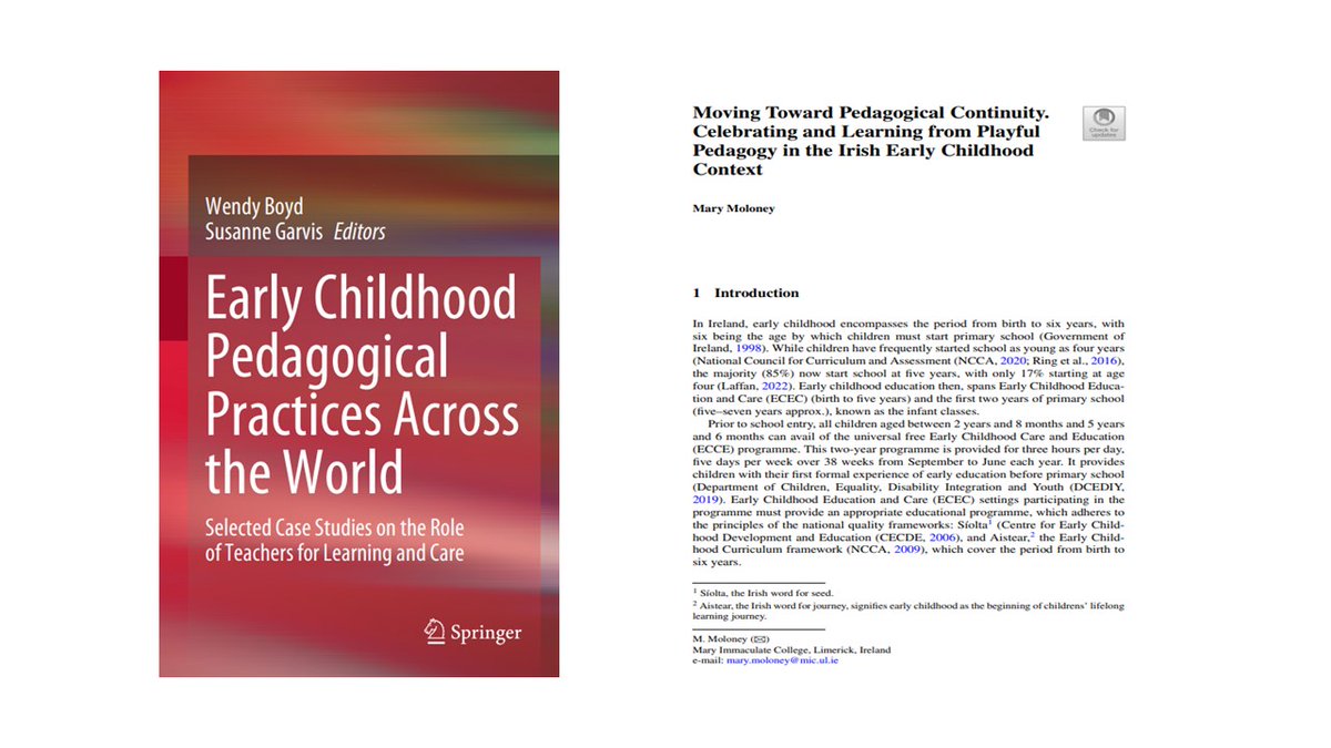 Mary Moloney (@marymoloneyie) on Twitter photo Delighted to have contributed a chapter to this book. Against the backdrop of #Aistear & the #PrimaryCurriculumFramework my chapter explores curriculum continuity across early childhood and primary school in Ireland <a href="/NCCAie/">NCCA</a> <a href="/Education_Ire/">Department of Education and Youth</a> @dcediy <a href="/MICEducationFac/">Faculty of Education, Mary Immaculate College.</a> Delighted to have contributed a chapter to this book. Against the backdrop of #Aistear & the #PrimaryCurriculumFramework my chapter explores curriculum continuity across early childhood and primary school in Ireland <a href="/NCCAie/">NCCA</a> <a href="/Education_Ire/">Department of Education and Youth</a> @dcediy <a href="/MICEducationFac/">Faculty of Education, Mary Immaculate College.</a>