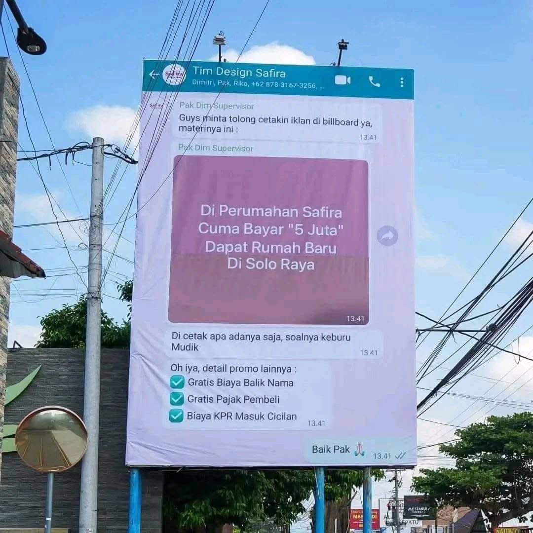 Langsung di cetakin, mantap 🤌🏻