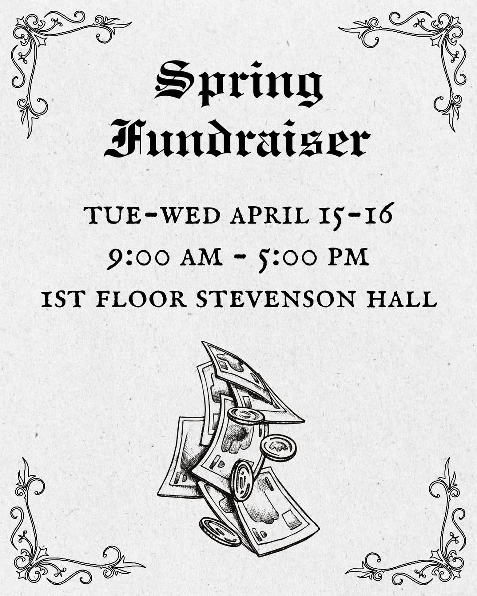 To raise money for our publications and events, we're selling pre-loved books, origami bookmarks, Easter buckets, paperweights, glass pebbles, and plastic candy eggs with fortunes.a

We're able to accept cash, Venmo, PayPal, and Zelle.