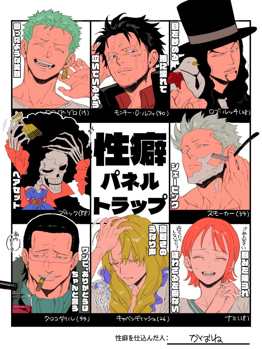akawahane's tweet image. こちらリプライ等ありがとうございました！味わい深いかと思い年齢も添えております

#性癖パネルトラップ